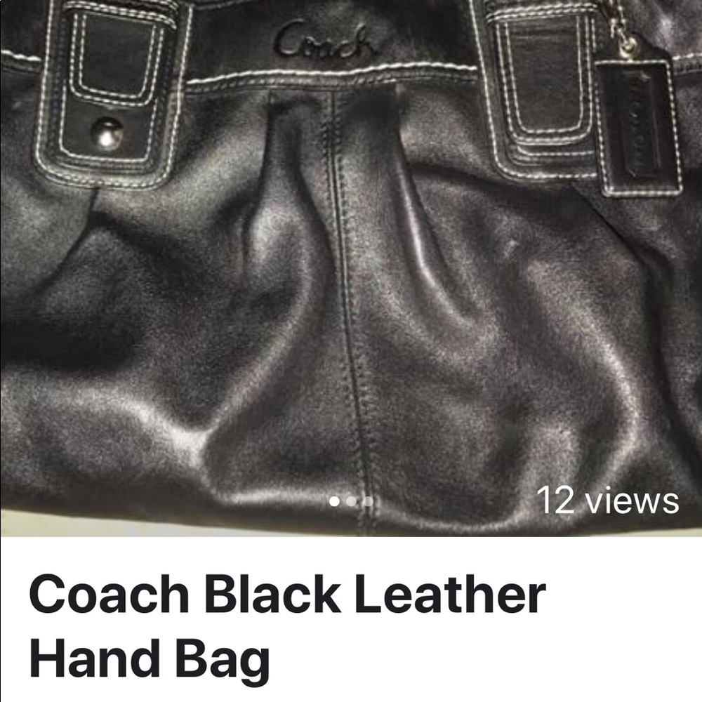 Coach Black Leather Bag